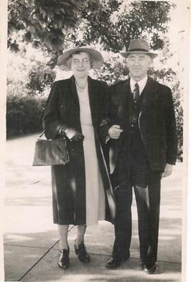 Bert Williams studio portrait and Albert and Kathy Williams outdoor snapshot