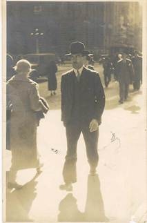 Robert (Bob) Agel age 37 in city street, 16 October 1935