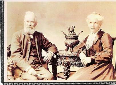 Harry and Ann Excell, first licensees of the Brighton Hotel, Castlemaine