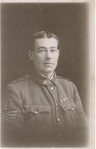 William Tinsley in military uniform and Minnie Tinsley (née Agel) studio portrait